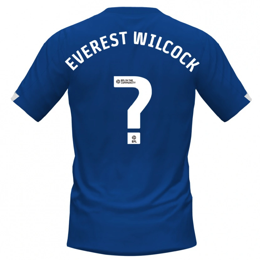 Danxen Mujer Camiseta Tom Everest Wilcock #0 Azul Blanco 1ª Equipación 2025/26 La Camisa México