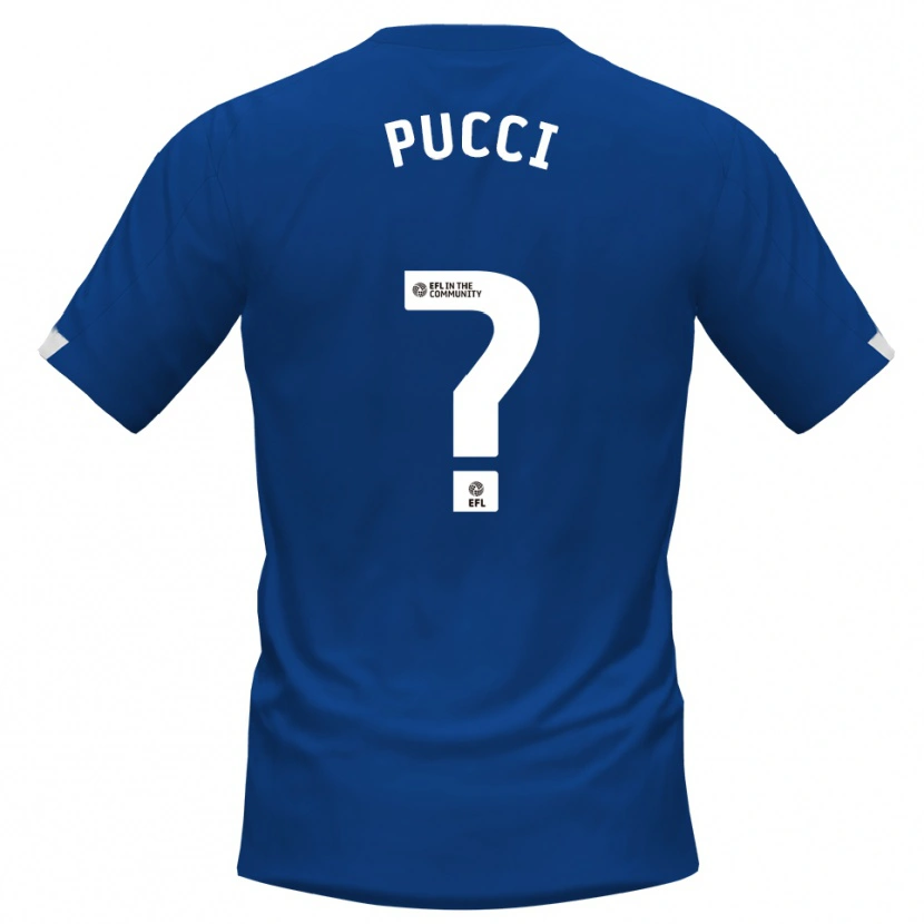 Danxen Mujer Camiseta William Pucci #0 Azul Blanco 1ª Equipación 2025/26 La Camisa México