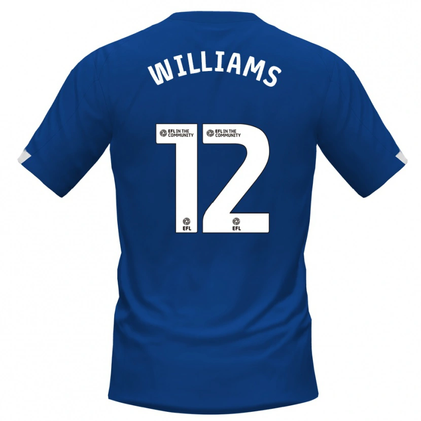 Danxen Mujer Camiseta Tyrone Williams #12 Azul Blanco 1ª Equipación 2025/26 La Camisa México
