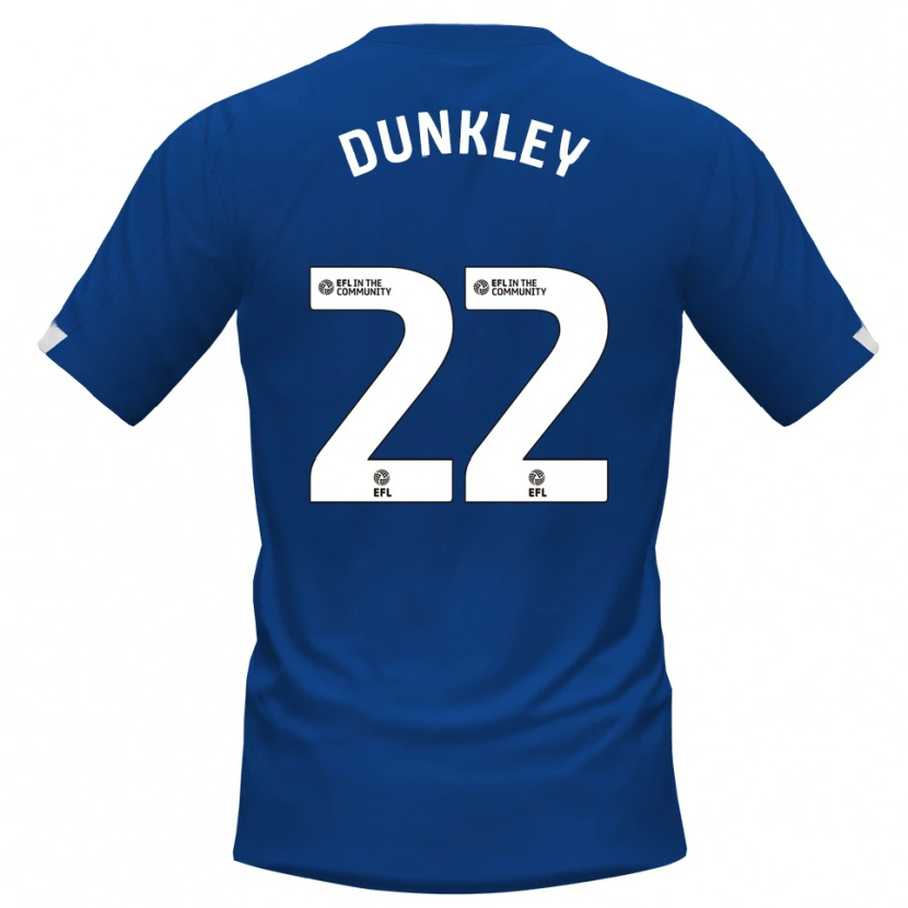 Danxen Mujer Camiseta Chey Dunkley #22 Azul Blanco 1ª Equipación 2025/26 La Camisa México