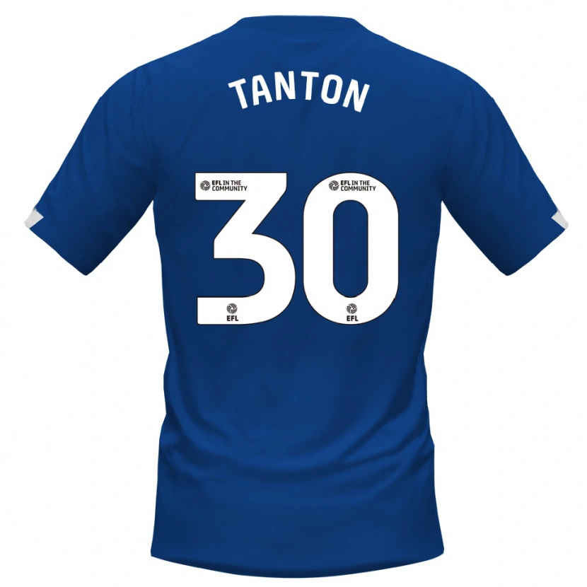 Danxen Mujer Camiseta Devan Tanton #30 Azul Blanco 1ª Equipación 2025/26 La Camisa México