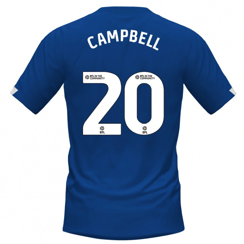 Danxen Mujer Camiseta Vontae Daley-Campbell #20 Azul Blanco 1ª Equipación 2025/26 La Camisa México
