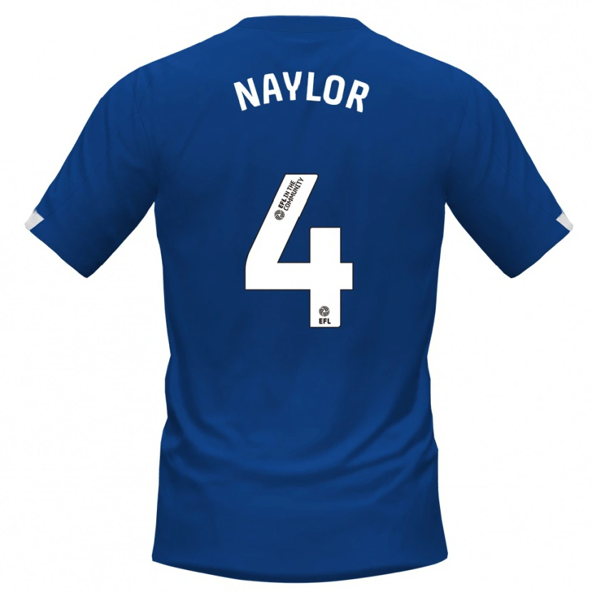Danxen Mujer Camiseta Tom Naylor #4 Azul Blanco 1ª Equipación 2025/26 La Camisa México