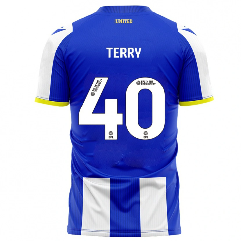 Danxen Mujer Camiseta Frankie Terry #40 Azul Blanco 1ª Equipación 2025/26 La Camisa México