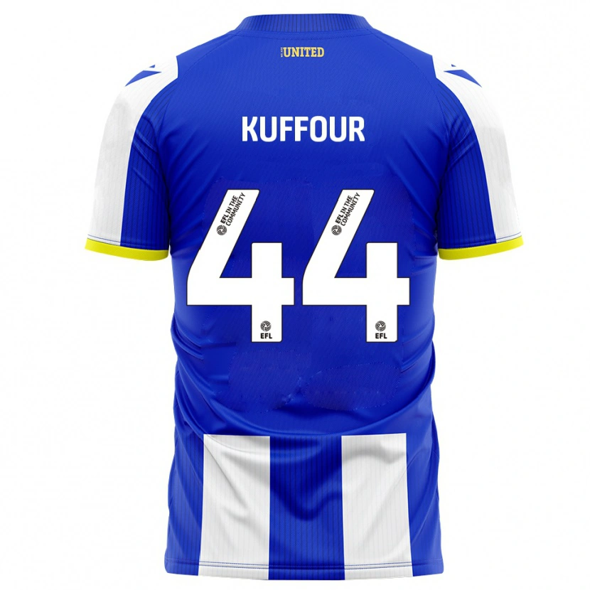 Danxen Mujer Camiseta Samuel Kuffour Jr. #44 Azul Blanco 1ª Equipación 2025/26 La Camisa México
