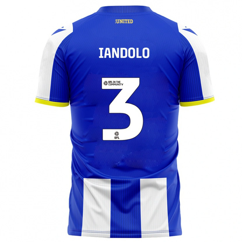 Danxen Mujer Camiseta Ellis Iandolo #3 Azul Blanco 1ª Equipación 2025/26 La Camisa México