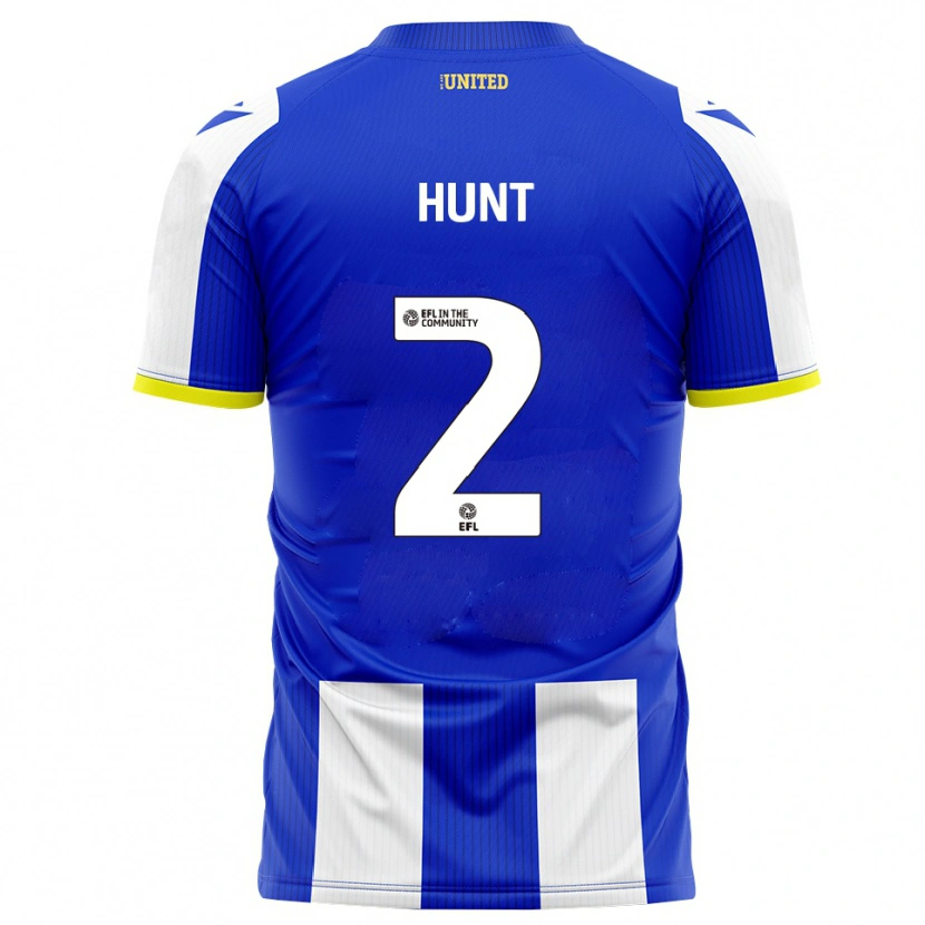 Danxen Mujer Camiseta Rob Hunt #2 Azul Blanco 1ª Equipación 2025/26 La Camisa México