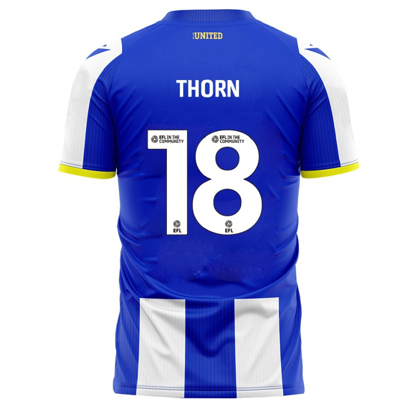 Danxen Mujer Camiseta Oscar Thorn #18 Azul Blanco 1ª Equipación 2025/26 La Camisa México