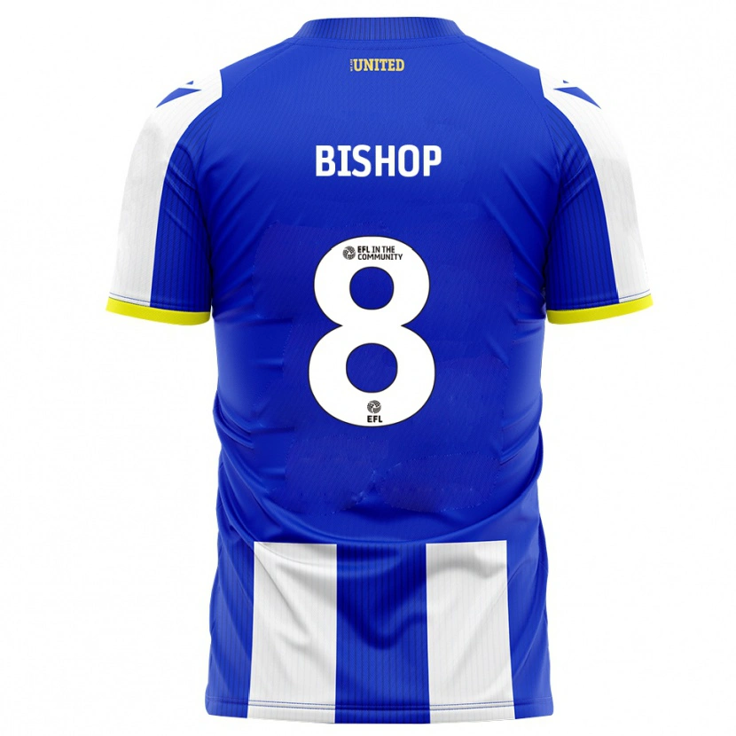 Danxen Mujer Camiseta Teddy Bishop #8 Azul Blanco 1ª Equipación 2025/26 La Camisa México