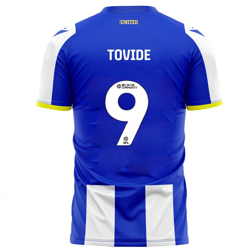 Danxen Mujer Camiseta Samson Tovide #9 Azul Blanco 1ª Equipación 2025/26 La Camisa México