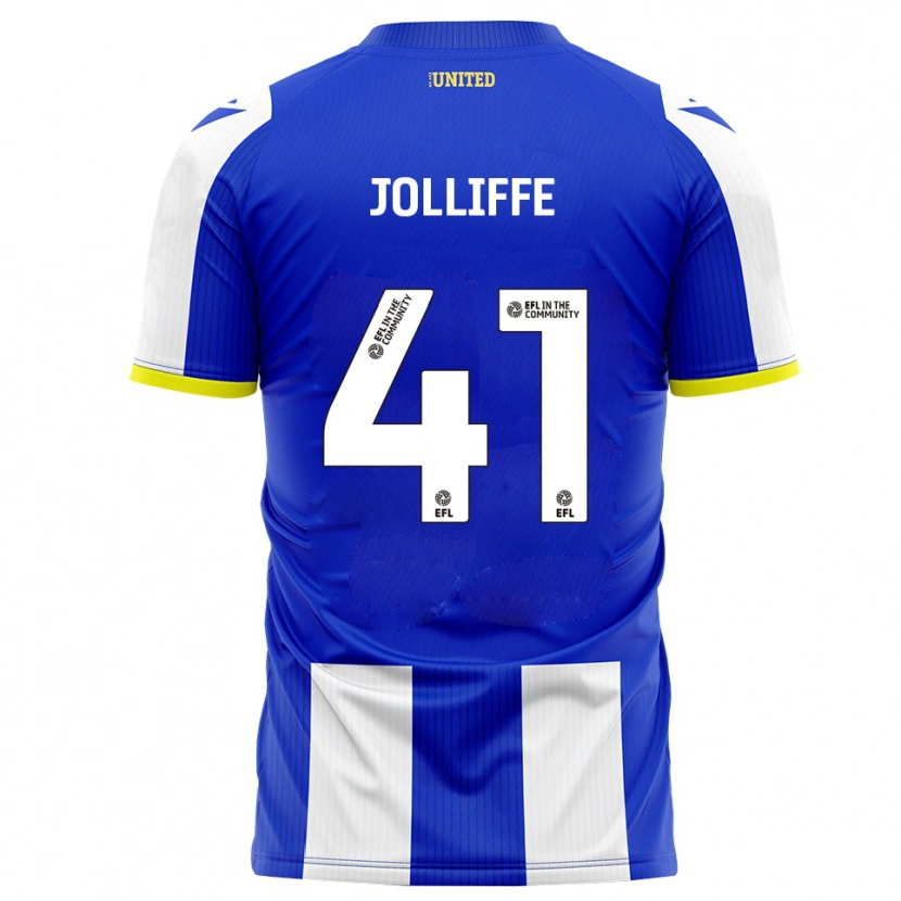 Danxen Mujer Camiseta Max Jolliffe #41 Azul Blanco 1ª Equipación 2025/26 La Camisa México