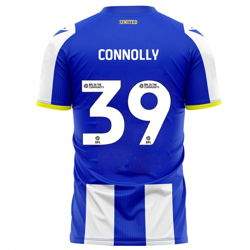 Danxen Mujer Camiseta Kien Connolly #39 Azul Blanco 1ª Equipación 2025/26 La Camisa México