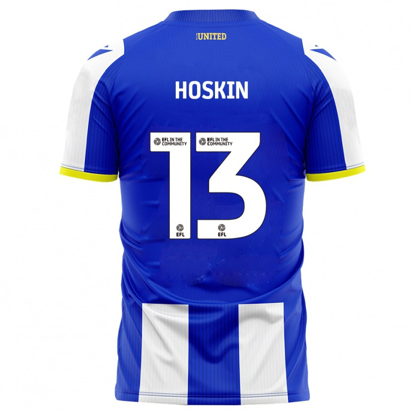 Danxen Mujer Camiseta Owen Hoskin #13 Azul Blanco 1ª Equipación 2025/26 La Camisa México