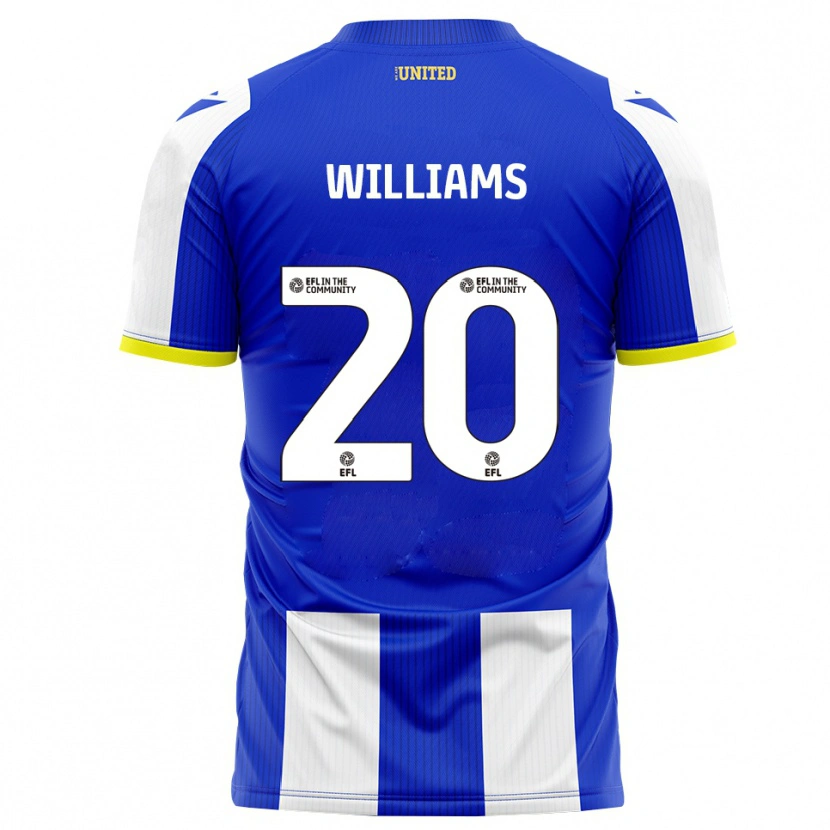 Danxen Mujer Camiseta Billie-Jo Williams #20 Azul Blanco 1ª Equipación 2025/26 La Camisa México