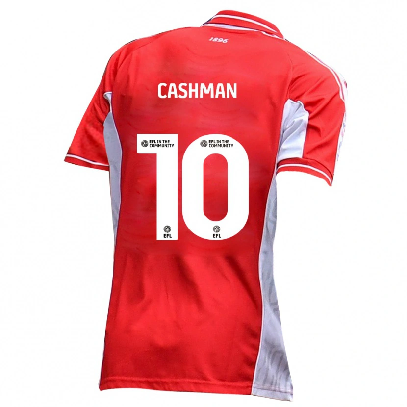 Danxen Mujer Camiseta Danny Cashman #10 Rojo Blanco 1ª Equipación 2025/26 La Camisa México