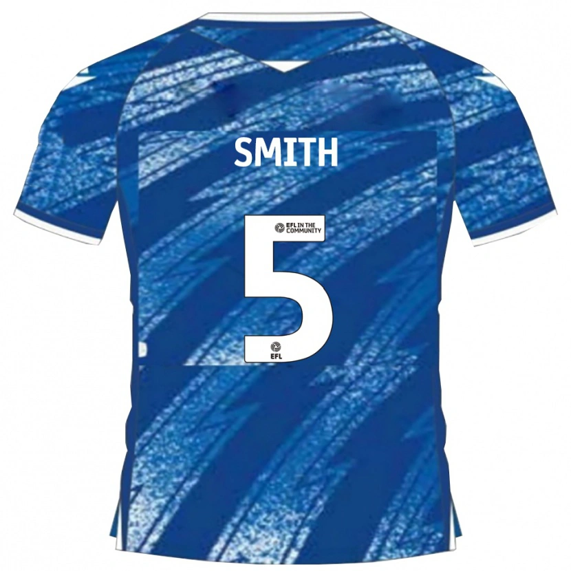 Danxen Mujer Camiseta Andy Smith #5 Azul Blanco 1ª Equipación 2025/26 La Camisa México