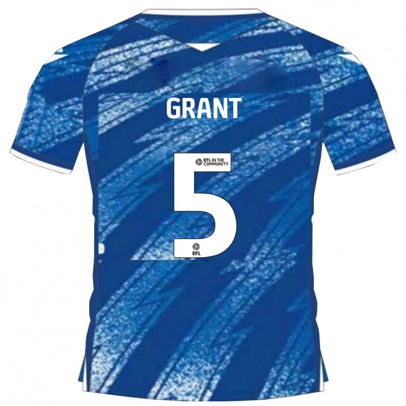 Danxen Mujer Camiseta Nayan Grant #5 Azul Blanco 1ª Equipación 2025/26 La Camisa México