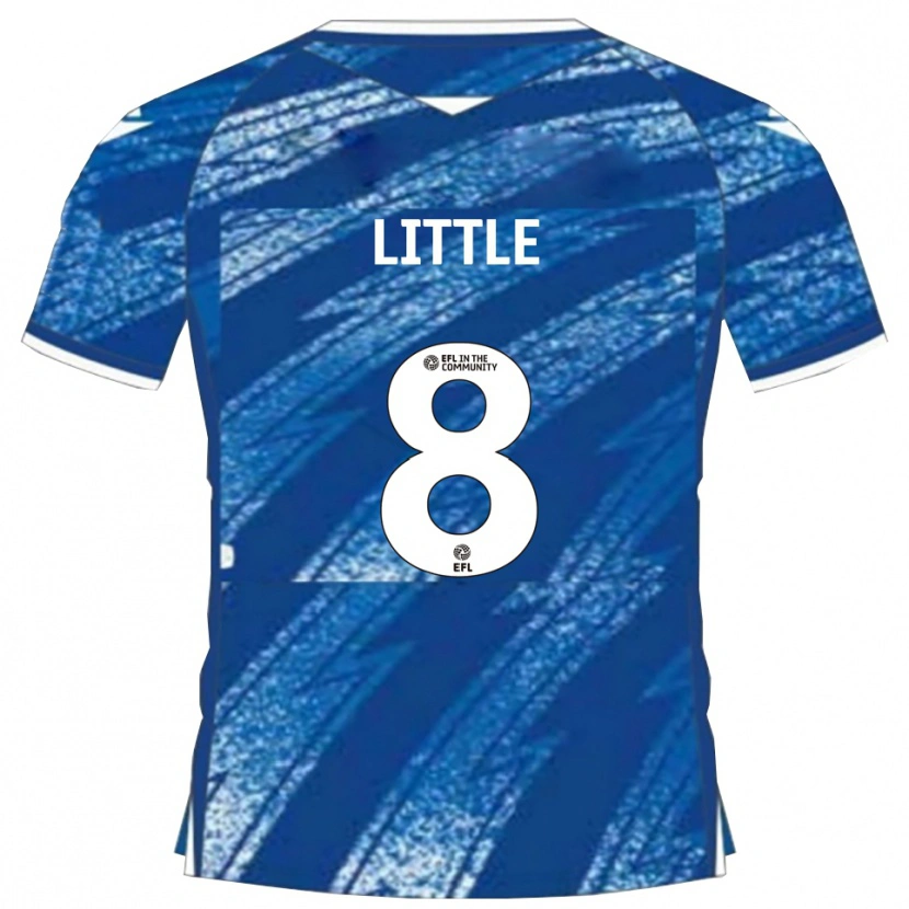 Danxen Mujer Camiseta Armani Little #8 Azul Blanco 1ª Equipación 2025/26 La Camisa México