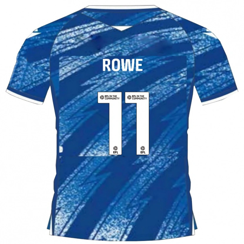 Danxen Mujer Camiseta Aaron Rowe #11 Azul Blanco 1ª Equipación 2025/26 La Camisa México