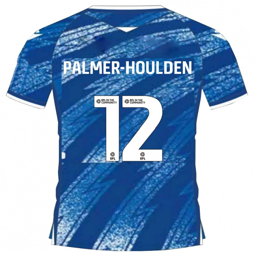 Danxen Mujer Camiseta Seb Palmer-Houlden #12 Azul Blanco 1ª Equipación 2025/26 La Camisa México