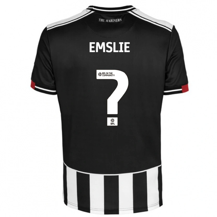Danxen Mujer Camiseta Abbie Emslie #0 Negro Blanco Rojo 1ª Equipación 2025/26 La Camisa México