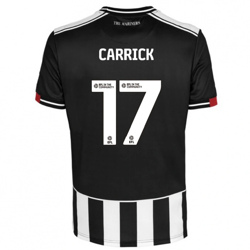 Danxen Mujer Camiseta Charlie Carrick #17 Negro Blanco Rojo 1ª Equipación 2025/26 La Camisa México