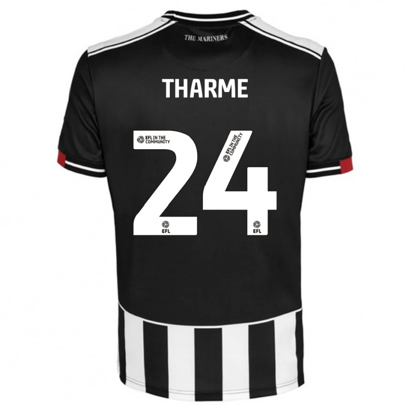 Danxen Mujer Camiseta Doug Tharme #24 Negro Blanco Rojo 1ª Equipación 2025/26 La Camisa México