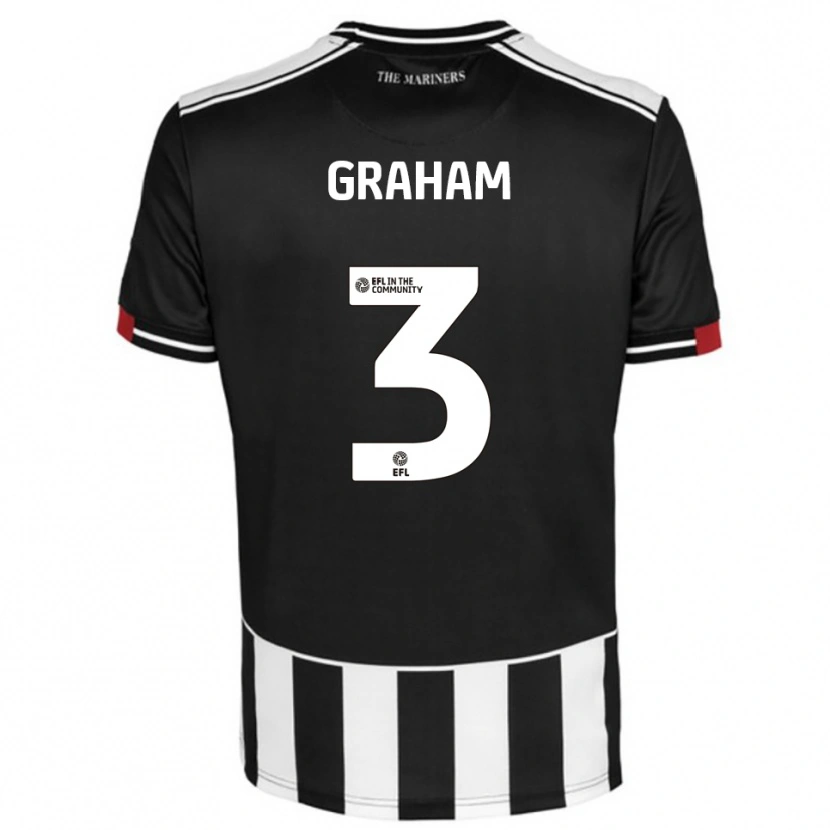 Danxen Mujer Camiseta Alex Graham #3 Negro Blanco Rojo 1ª Equipación 2025/26 La Camisa México
