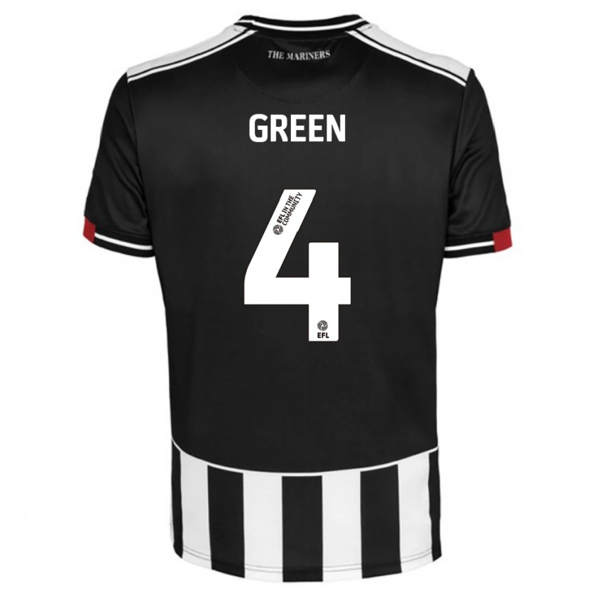Danxen Mujer Camiseta Kieran Green #4 Negro Blanco Rojo 1ª Equipación 2025/26 La Camisa México