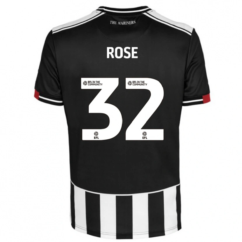 Danxen Mujer Camiseta Danny Rose #32 Negro Blanco Rojo 1ª Equipación 2025/26 La Camisa México