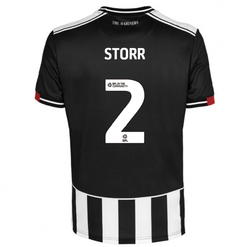 Danxen Mujer Camiseta Callum Storr #2 Negro Blanco Rojo 1ª Equipación 2025/26 La Camisa México