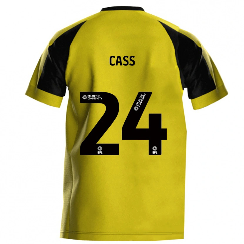 Danxen Mujer Camiseta Lewis Cass #24 Amarillo Gris 1ª Equipación 2025/26 La Camisa México