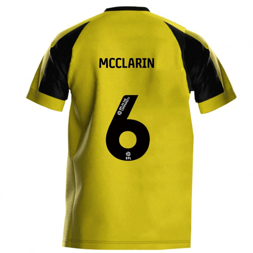 Danxen Mujer Camiseta Jack Mcclarin #6 Amarillo Gris 1ª Equipación 2025/26 La Camisa México