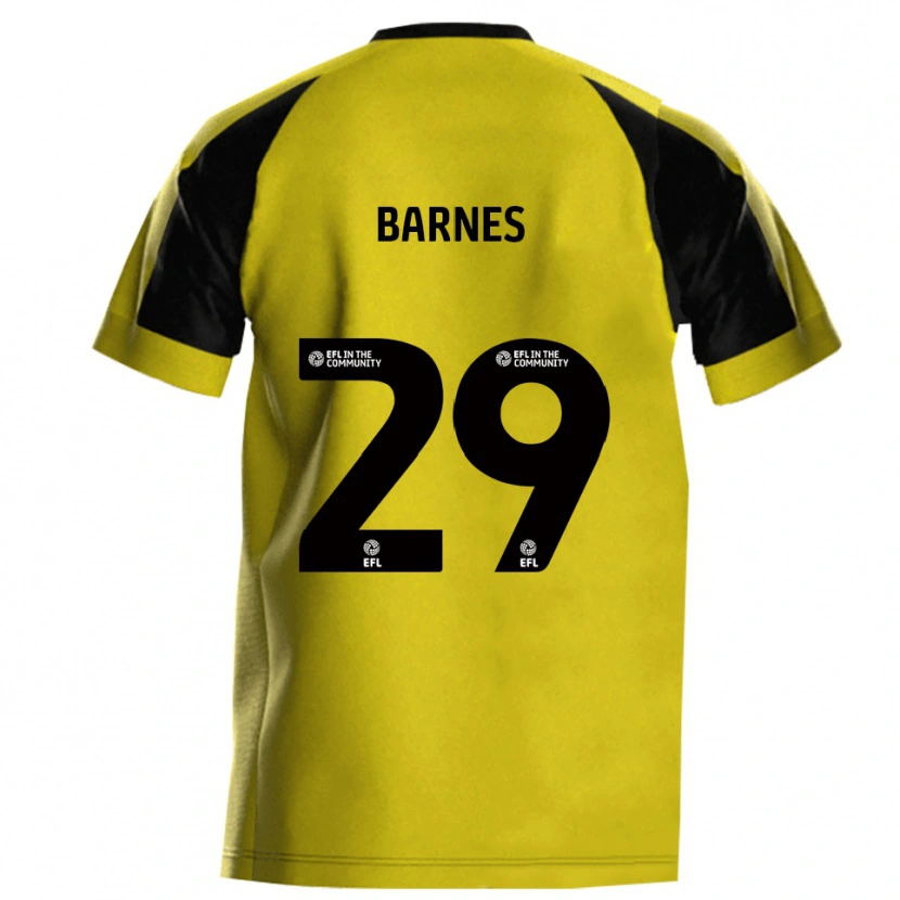 Danxen Mujer Camiseta Lucas Barnes #29 Amarillo Gris 1ª Equipación 2025/26 La Camisa México