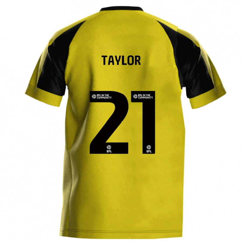 Danxen Mujer Camiseta Ellis Taylor #21 Amarillo Gris 1ª Equipación 2025/26 La Camisa México