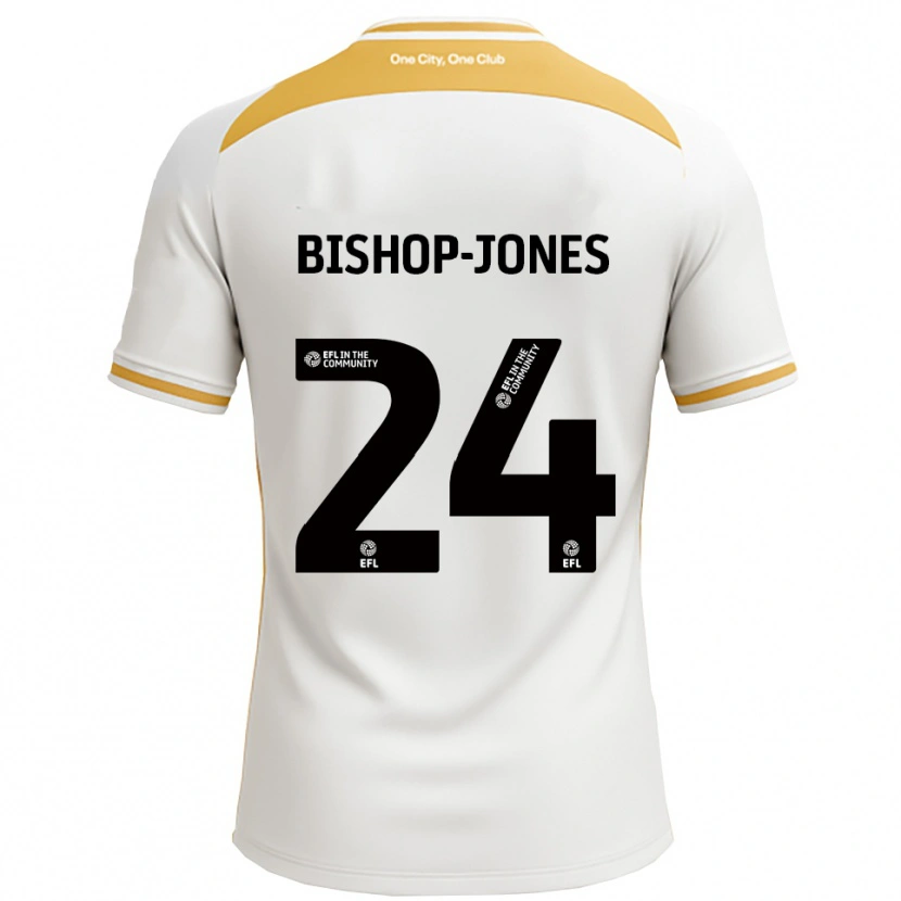 Danxen Mujer Camiseta Ruby Bishop-Jones #24 Blanco Dorado 1ª Equipación 2025/26 La Camisa México