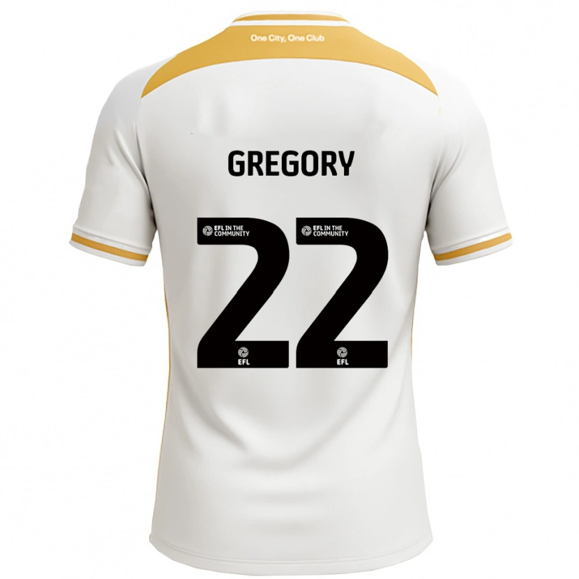 Danxen Mujer Camiseta Mia Gregory #22 Blanco Dorado 1ª Equipación 2025/26 La Camisa México