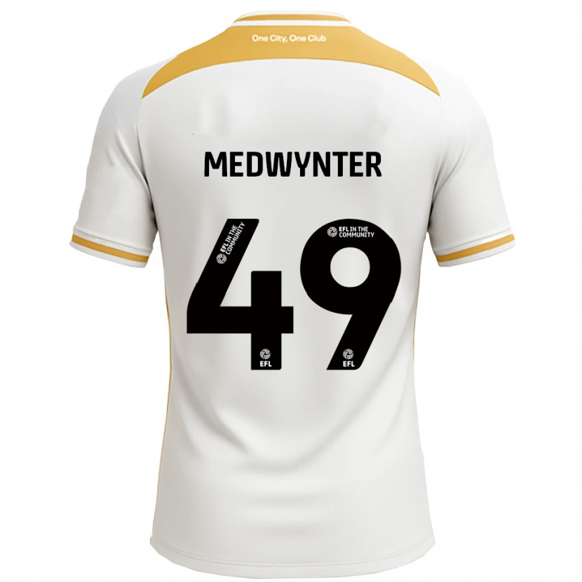 Danxen Mujer Camiseta Chase Medwynter #49 Blanco Dorado 1ª Equipación 2025/26 La Camisa México