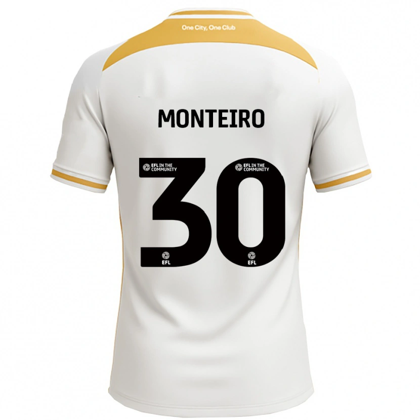Danxen Mujer Camiseta Jesse Da Costa Monteiro #30 Blanco Dorado 1ª Equipación 2025/26 La Camisa México