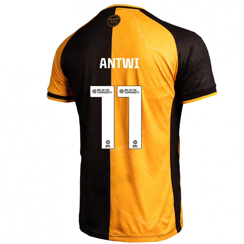 Danxen Mujer Camiseta Cameron Antwi #11 Amarillo Negro 1ª Equipación 2025/26 La Camisa México