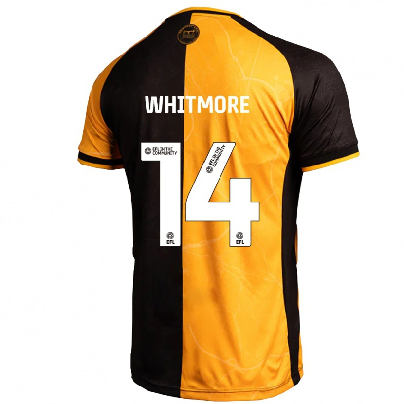 Danxen Mujer Camiseta Kai Whitmore #14 Amarillo Negro 1ª Equipación 2025/26 La Camisa México