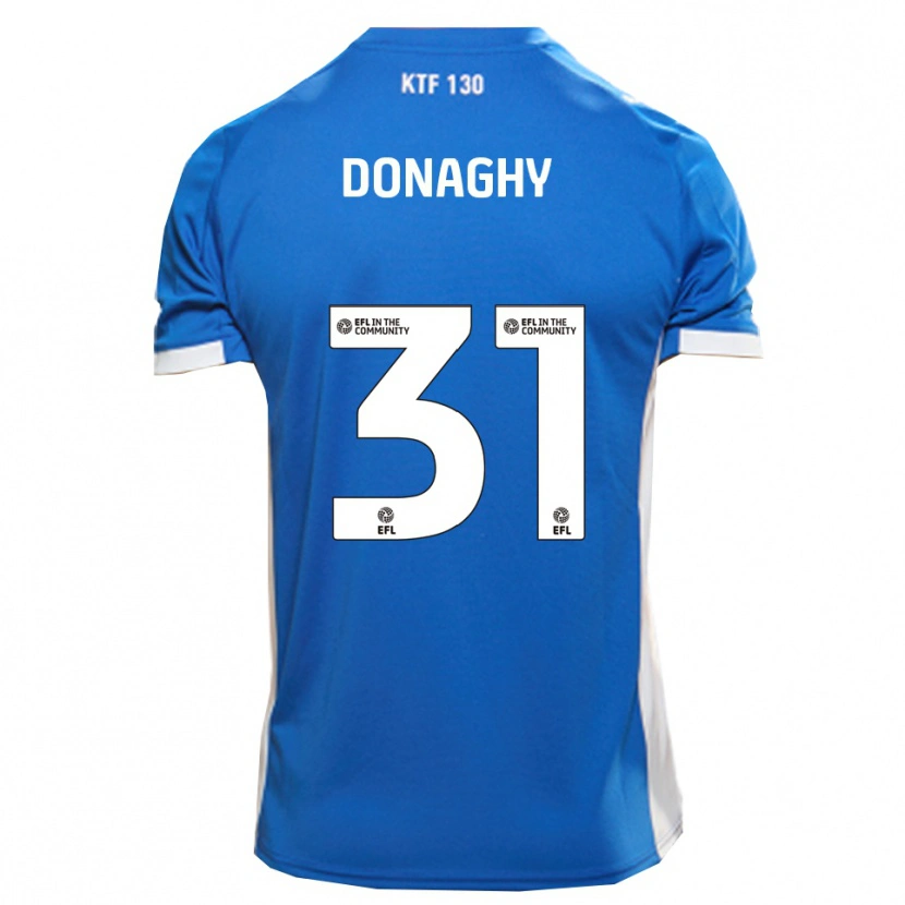 Danxen Mujer Camiseta Tom Donaghy #31 Azul Blanco 1ª Equipación 2025/26 La Camisa México