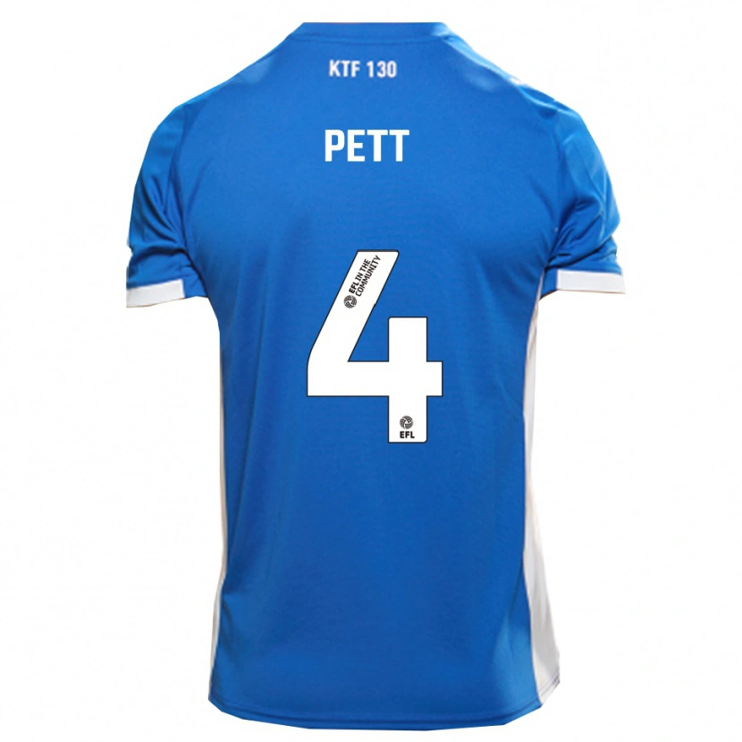 Danxen Mujer Camiseta Tom Pett #4 Azul Blanco 1ª Equipación 2025/26 La Camisa México