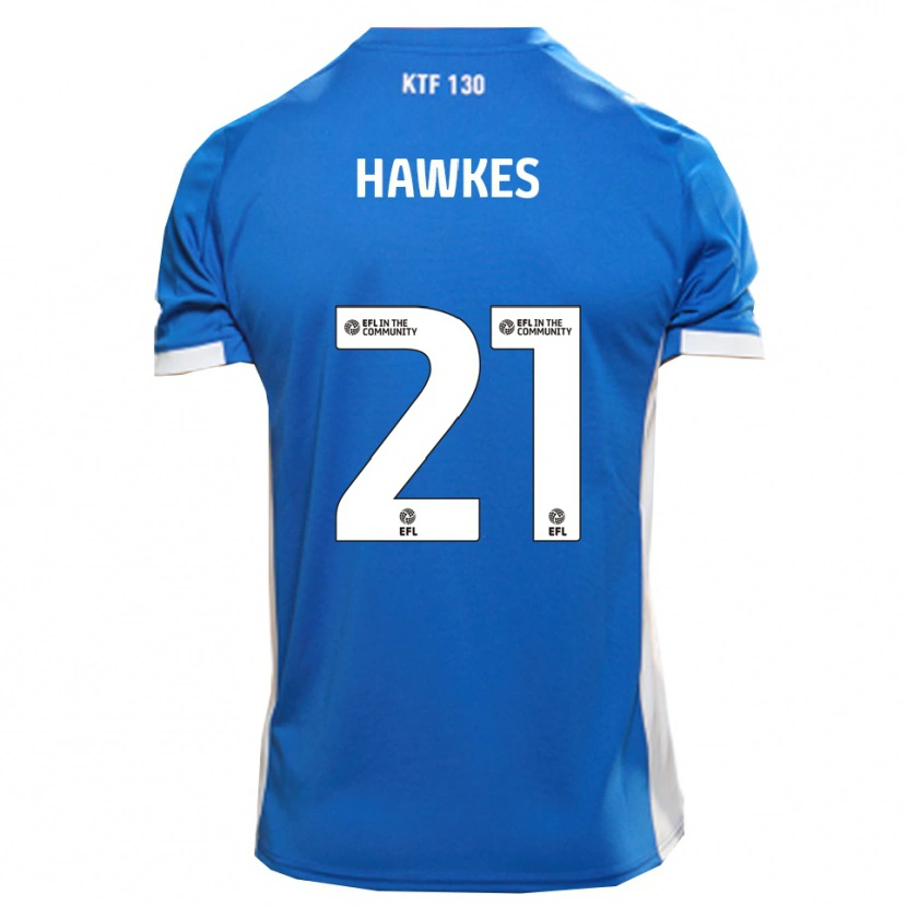 Danxen Mujer Camiseta Josh Hawkes #21 Azul Blanco 1ª Equipación 2025/26 La Camisa México