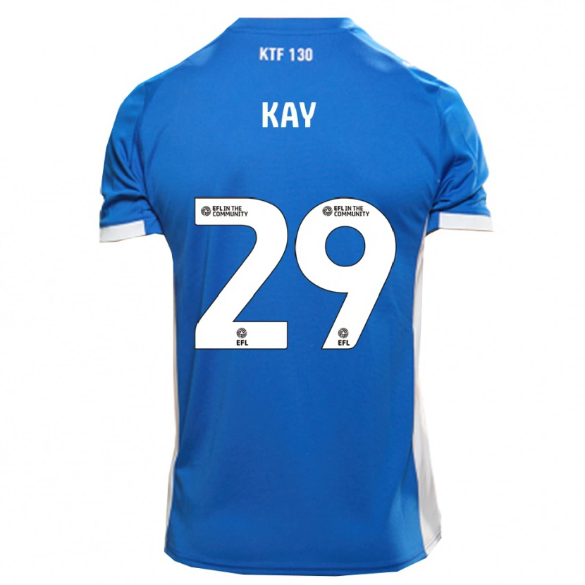 Danxen Mujer Camiseta Josh Kay #29 Azul Blanco 1ª Equipación 2025/26 La Camisa México