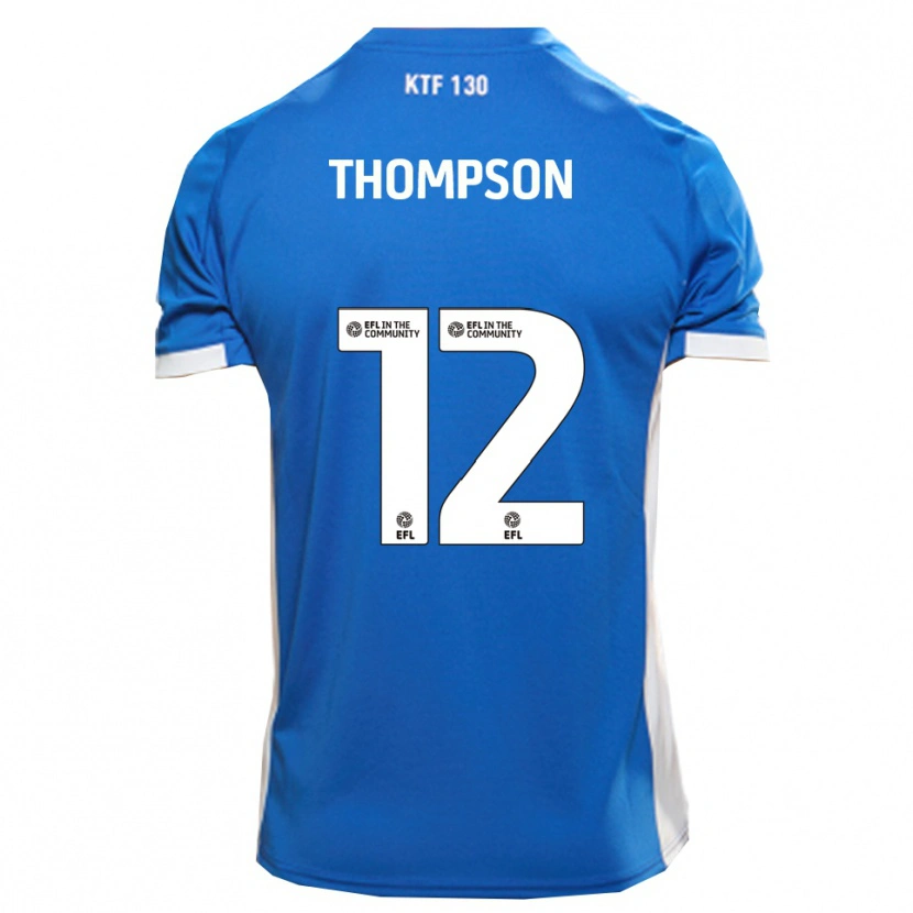 Danxen Mujer Camiseta Jaheim Thompson #12 Azul Blanco 1ª Equipación 2025/26 La Camisa México