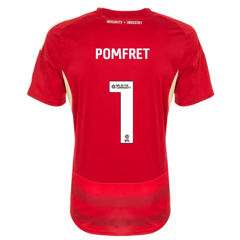 Danxen Mujer Camiseta Grace Pomfret #1 Rojo Blanco 1ª Equipación 2025/26 La Camisa México