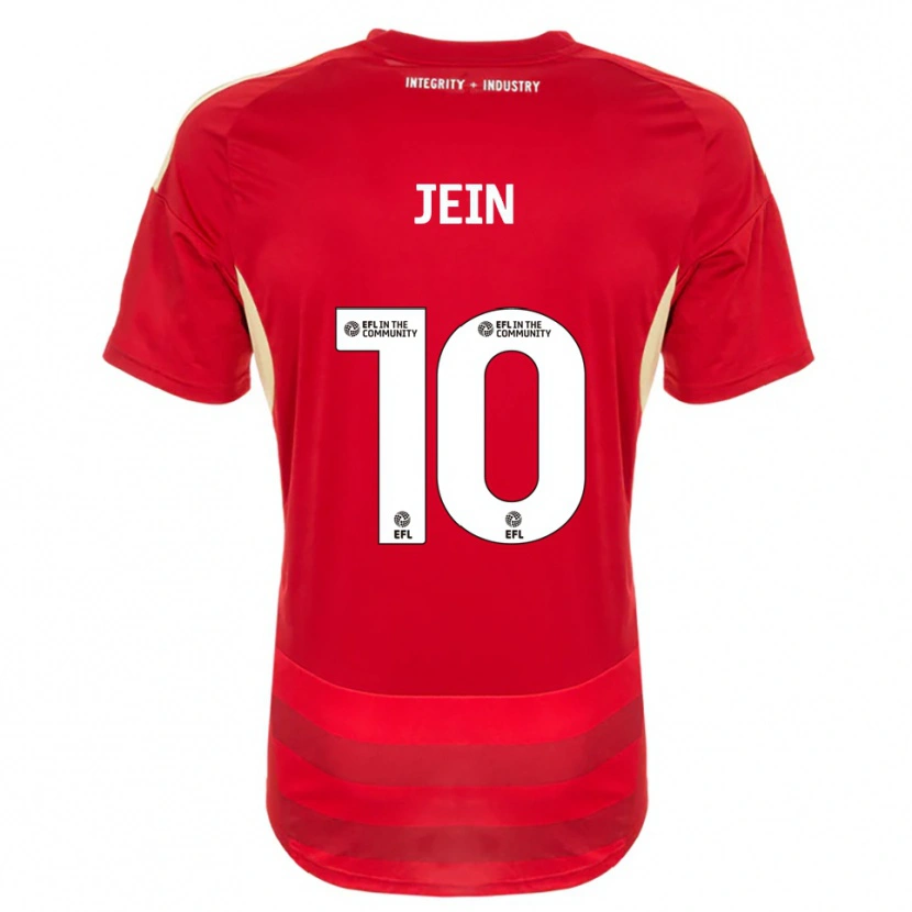 Danxen Mujer Camiseta Shaunna Jein #10 Rojo Blanco 1ª Equipación 2025/26 La Camisa México