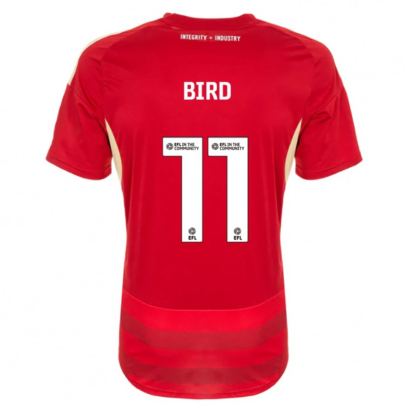 Danxen Mujer Camiseta Jay Bird #11 Rojo Blanco 1ª Equipación 2025/26 La Camisa México