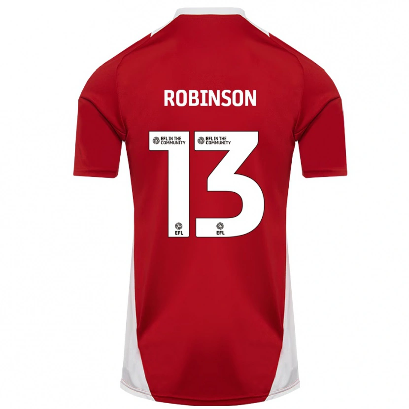 Danxen Mujer Camiseta Anton Robinson #13 Rojo Blanco Dorado 1ª Equipación 2025/26 La Camisa México